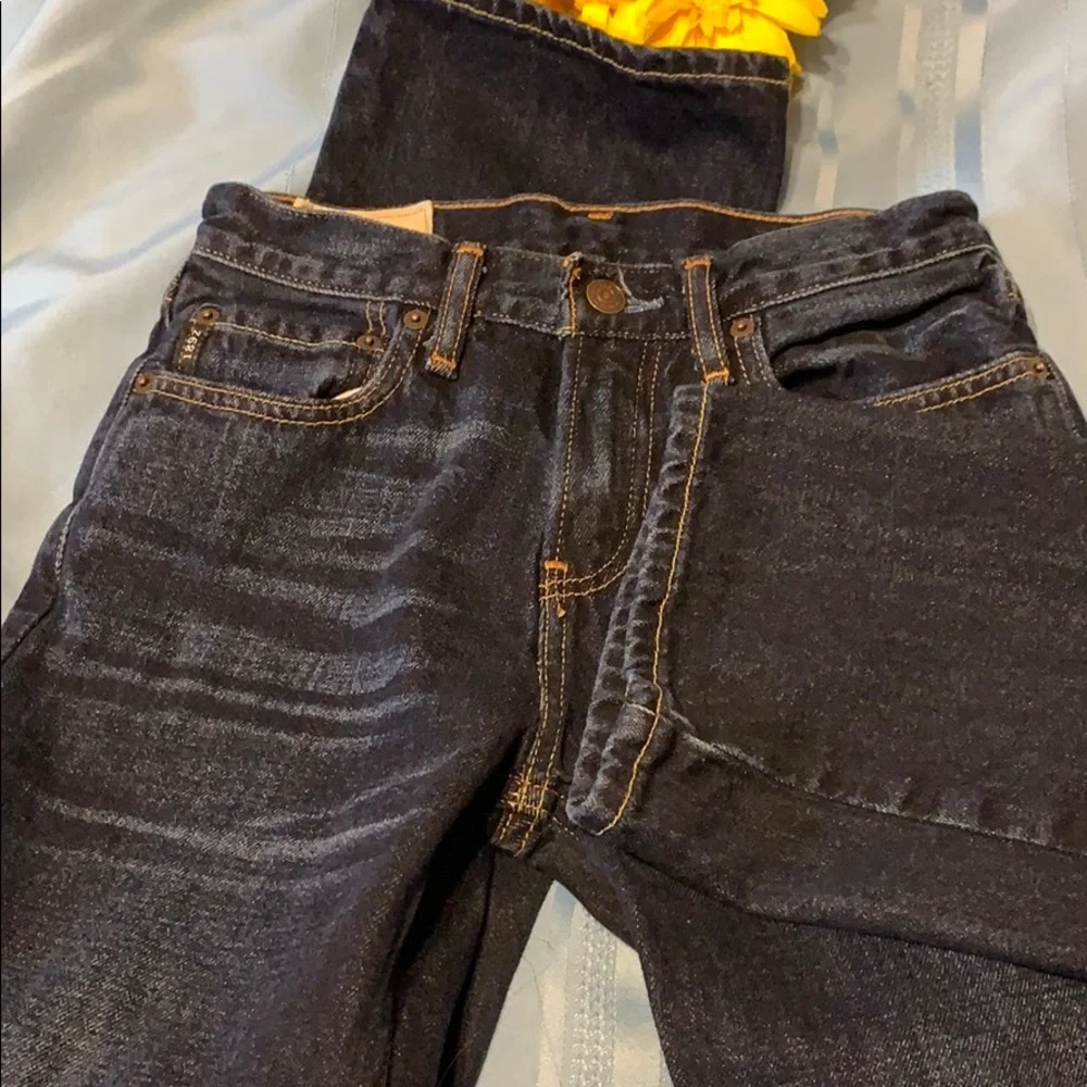 Abercrombie Kids Classic Straight Leg Blue Jeans